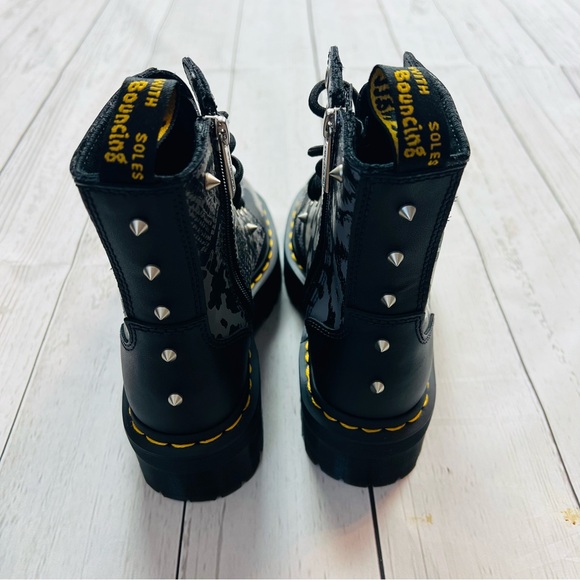Dr Martens Jadon Animal Clash Stud Platform Combat Boots Size 6 - Picture 4 of 9